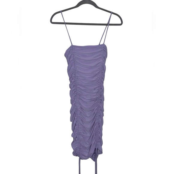 Hot Miami Styles Lavender Ruched Mini Dress NWT M - Picture 2 of 7